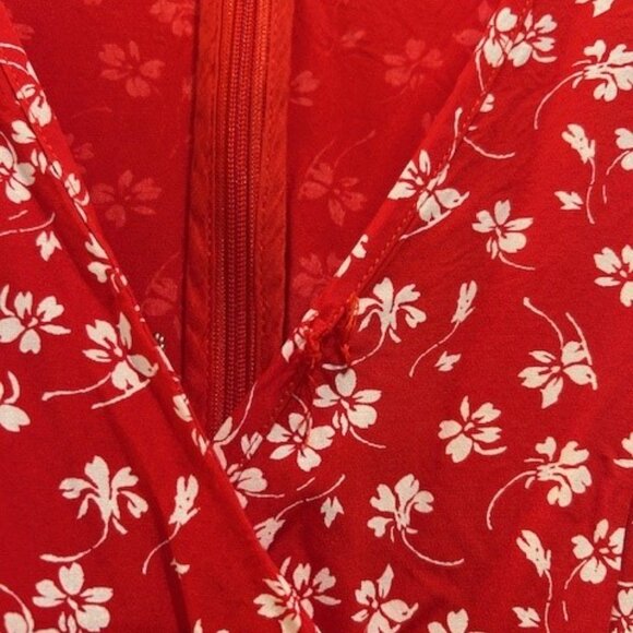 J CREW MERCANTILE Floral Print Faux Wrap Dress - Picture 3 of 5